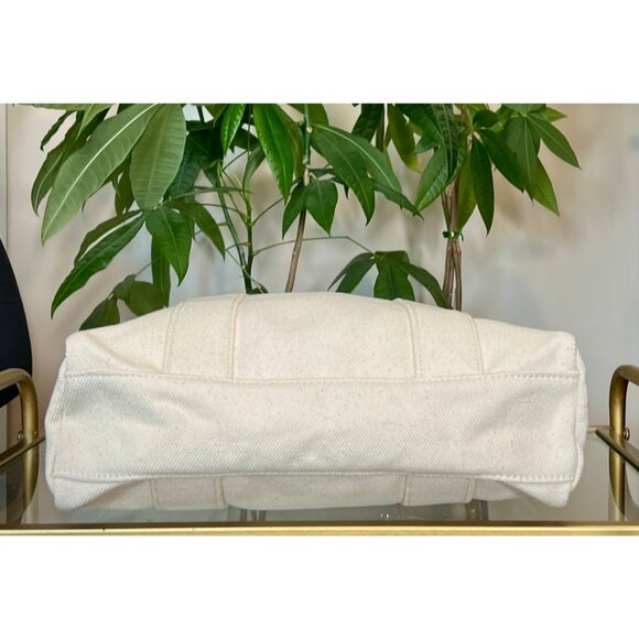 NEW WITH TAGS AUTHENTIC TORY BURCH CANVAS TOTE BAG - Picture 6 of 10